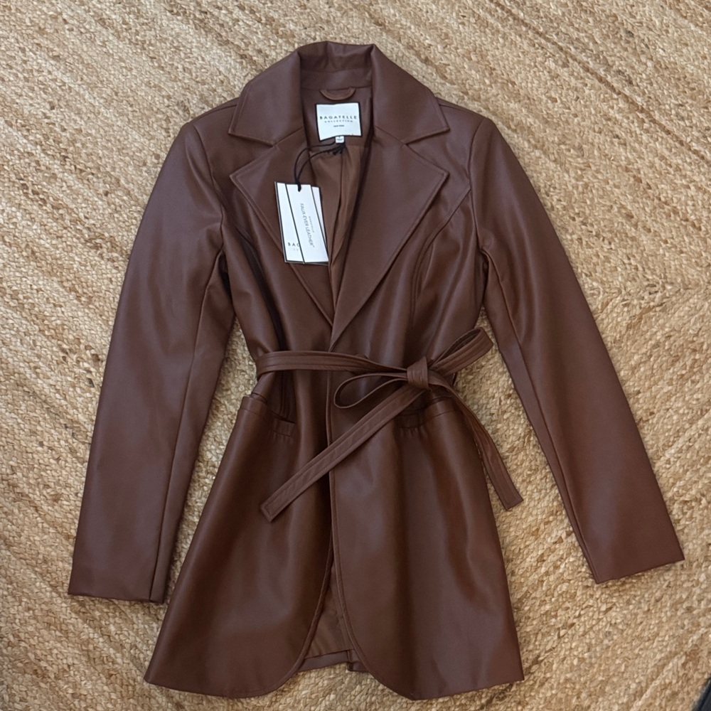 Bagatelle Collection New York brown leather - faux-